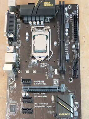 GIGABYTE GA-H110-D3A LGA 1151 Crypto Mining Motherboard with INTEL Celeron G4900